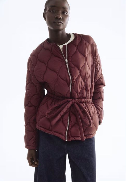 Стьобана куртка H&M чорна XS,S ,M,L