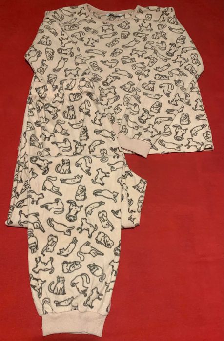 Милейший плюшевый домашний костюм/пижама в котики Debenhams p.L/XL