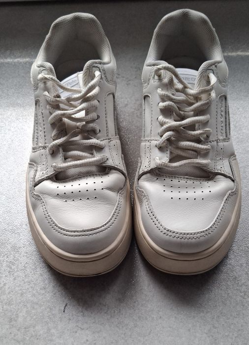 Skórzane sneakersy Marc O'Polo r. 36 kremowe / ecru na grubszej podeszwie