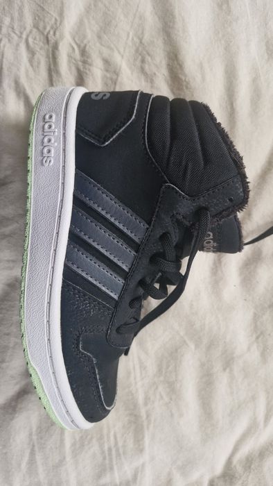 Чорні високі кросівки (хайтопи) Adidas Hoops Mid 2.0