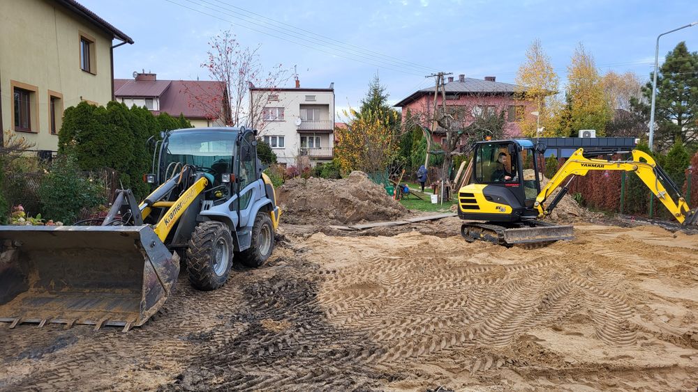 Usługi Minikoparką Młot koparka Warszawa Józefów Wawer Wesoła Marki