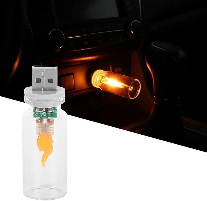USB-світильник з ефектом мерехтливого полум'я (64x22 мм)