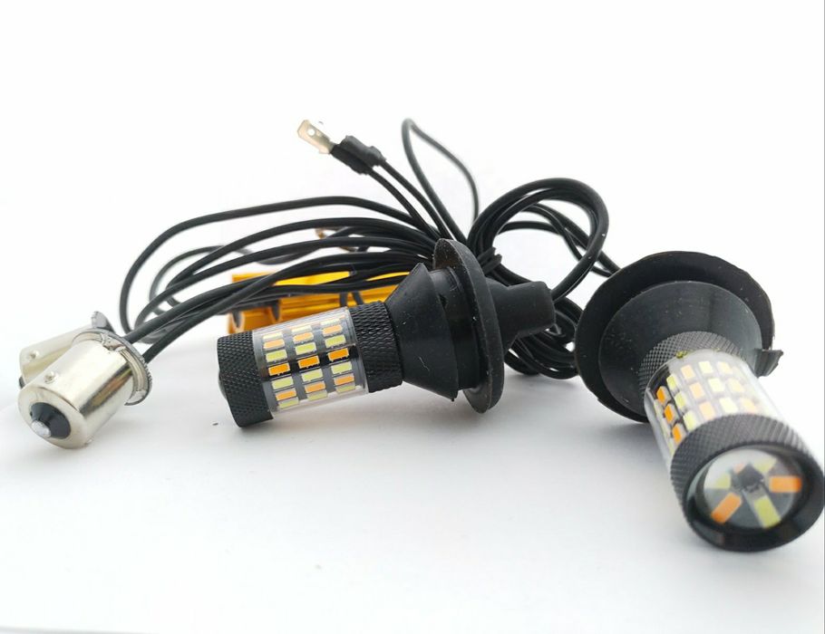 Автолампы LED, DRL+turn  ДХО Поворот 60sm CANBUS P21W 1156 PY21W 3157