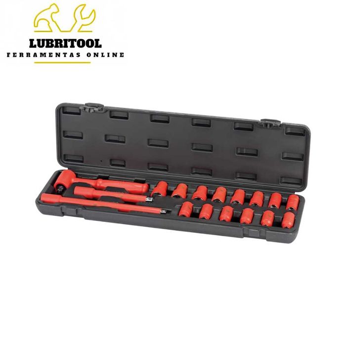 17-Piece Set of VDE-Insulated Box Wrenches, 3/8", 6–19 mm, Model No. 0090.106 | NEW64297870188802120