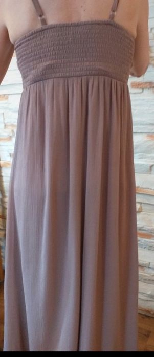 Letnia długa sukienka z cekinami r.36 suknia event balowa   W.Br.V.