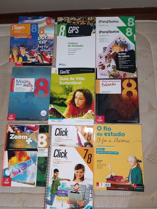 vendo cadernos atividades 8°ano