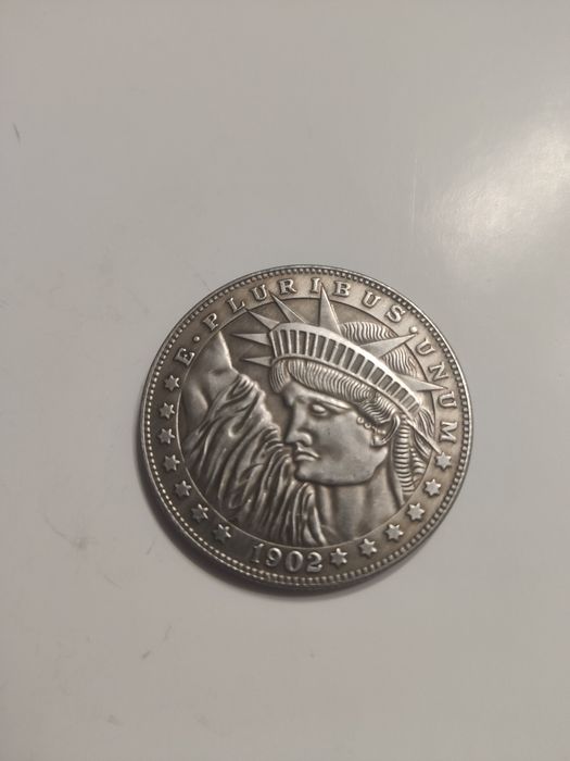 Moneta medal replika Hobo USA 1902 one dollar  średnica 3,5 cm