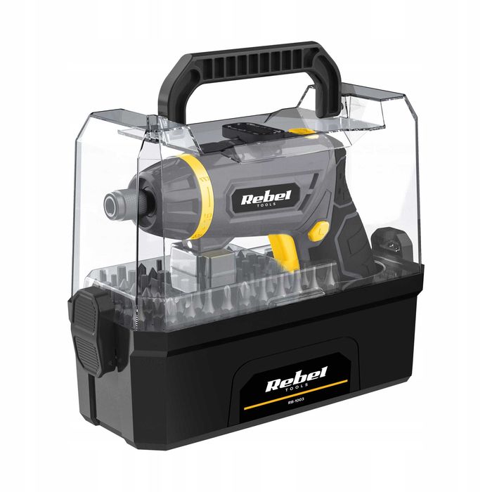 Wkrętarka akumulatorowa 4V -zestaw 54bity RB-1003