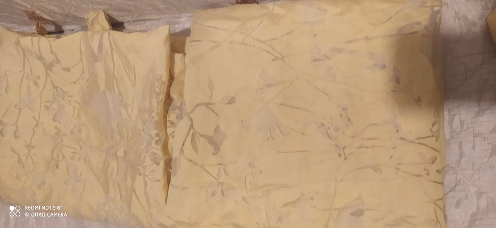 Dwie załonki z wzorem ptaków 140x250 30 zł wyprzedaż