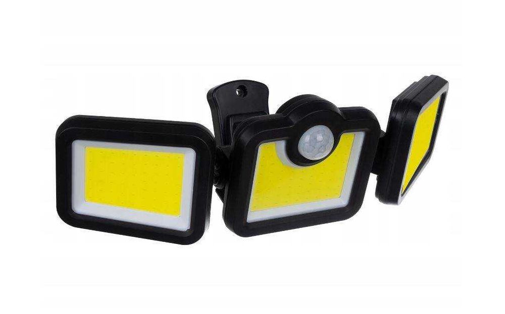 Lampa solarna czujnik ruchu zmierzchu panel 3w1 zewnętrzna pilot