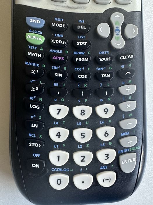 Calculadora Texas a funcionar