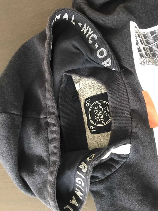 Hoodie azul com estampado para rapaz, Tiffosi