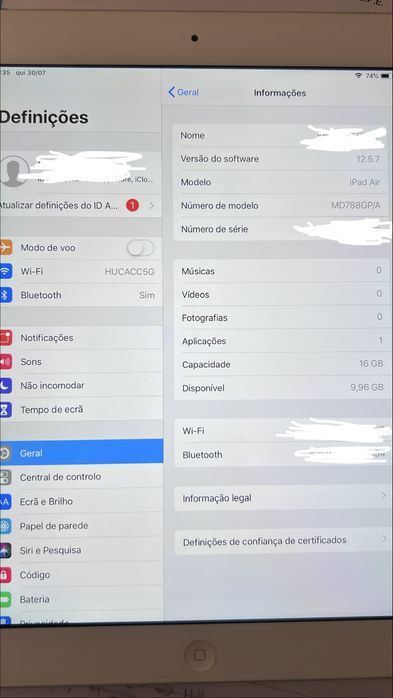 Ipad Air - 1a Geração