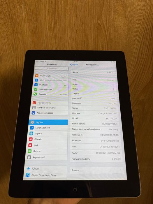 Apple iPad 2 32GB WiFi + sieć komórkowa cellular TABLET