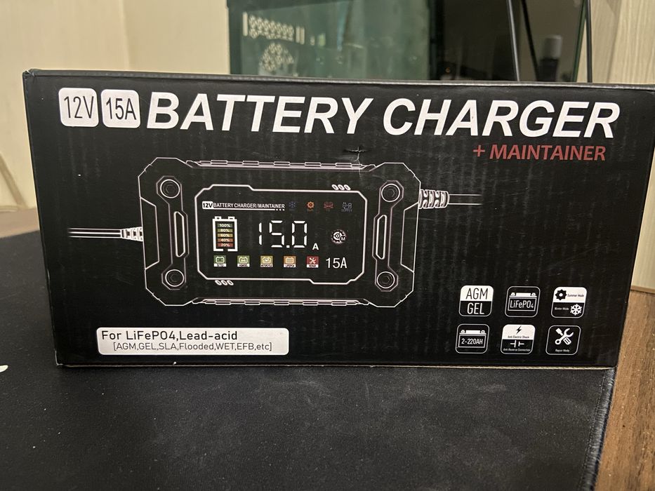 Зарядний пристрій 12v 15a. Corebox H15E . Lifepo4