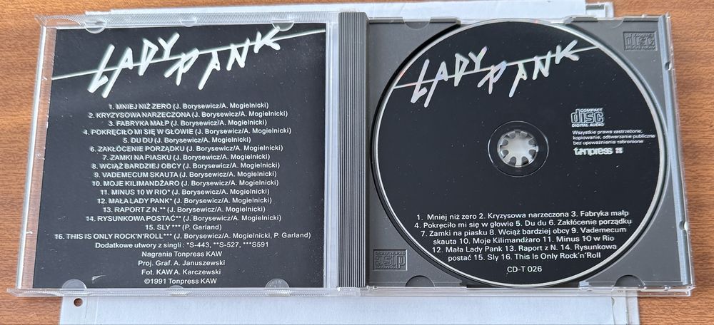 Lady Pank cd Tonpress 1991