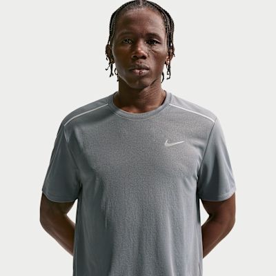 Футболка Nike Miler Dri-FIT сіра | Бігова | Розмір S