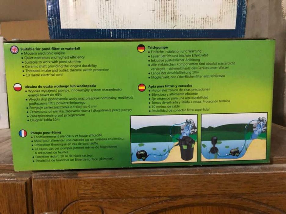 Bomba de água para tanques, lagos, cascatas, fontes 3500 litro hora