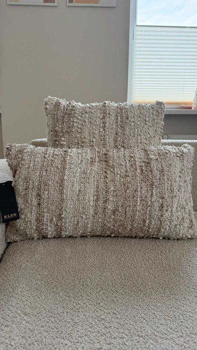 Zestaw poduszek KLER Boucle jasny brąz