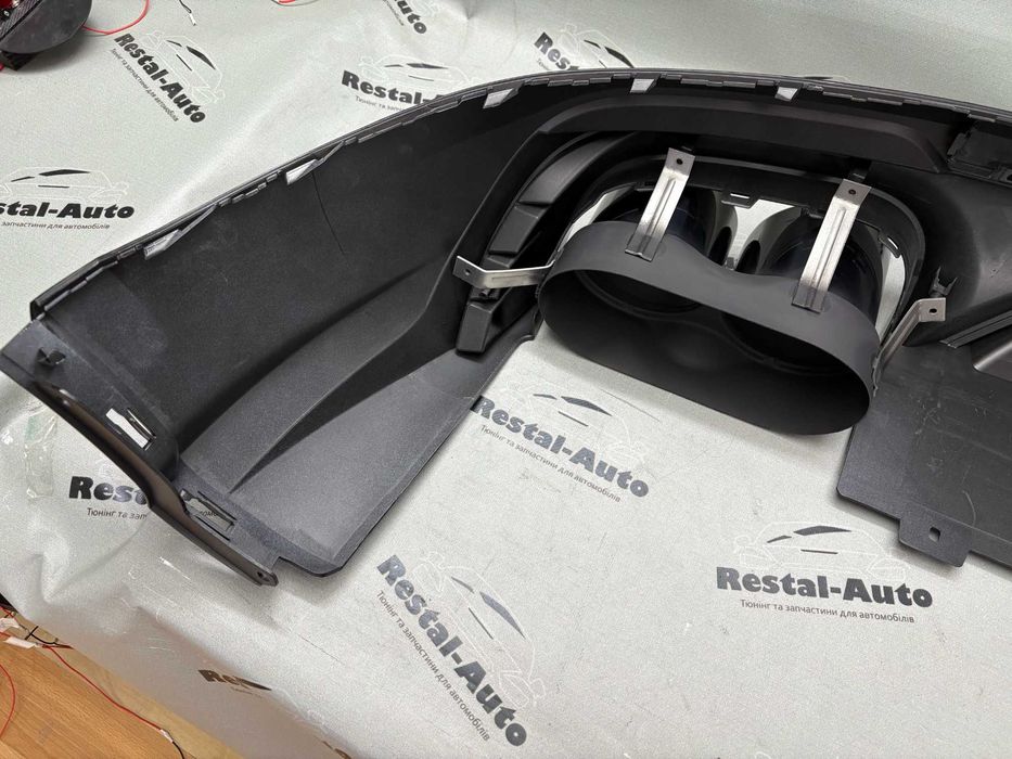 Дифузор накладка заднього бампера ауді ку5 80а 16-20 року | стиль SQ5