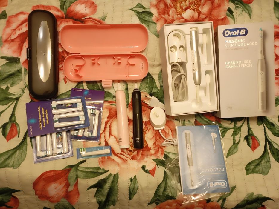 Zestaw szczoteczek Oral-b Braun i akcesoria