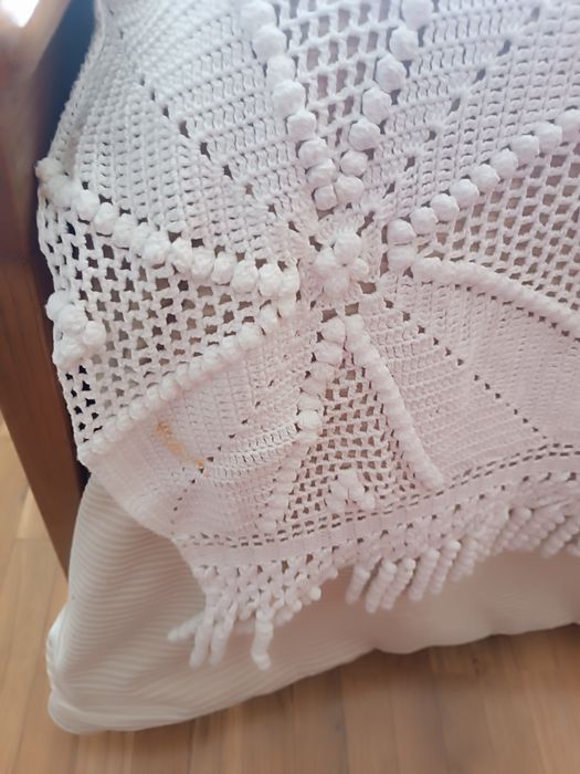 Colcha Crochê Vintage. 190*190 cm