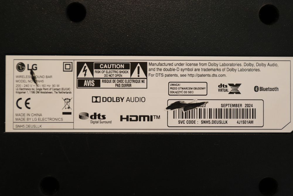 Soundbar  LG   SNH5