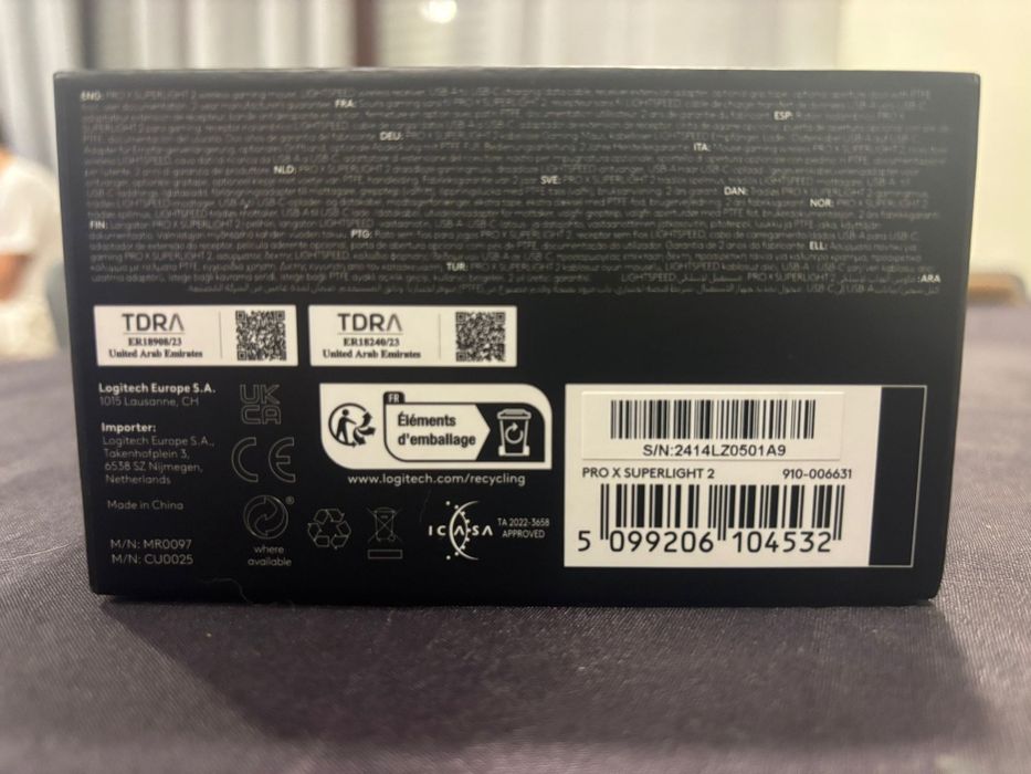 Rato Logitech Pro X superlight 2 preto