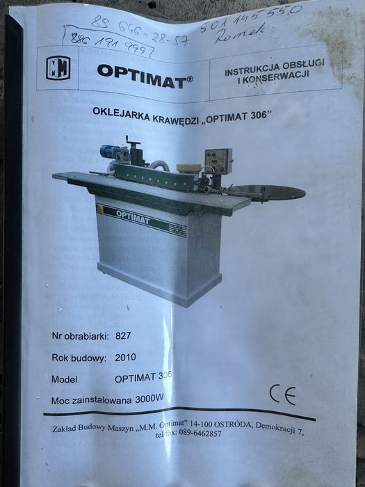 Okleiniarka Optimat 306