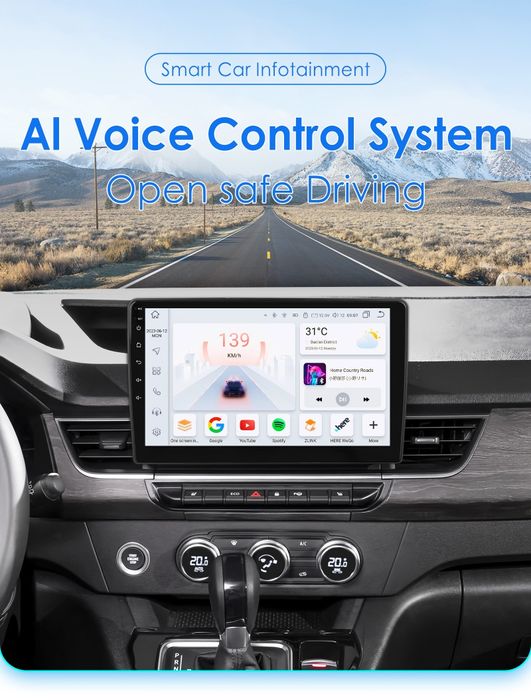 Rádio Android Renault Kangoo (2019 a 2025) 2/32GB Carplay GPS wifi BT