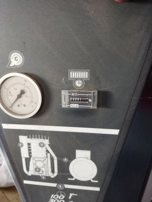 Compressor com poucas horas de trabalho