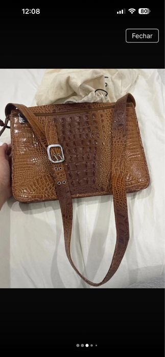 Bolsa de couro genuina