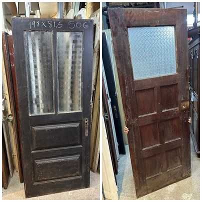 Portas antigas em madeira exotica aptas a serem usadas