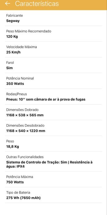 Vendo ou “Troco” Trotinete Eletrica