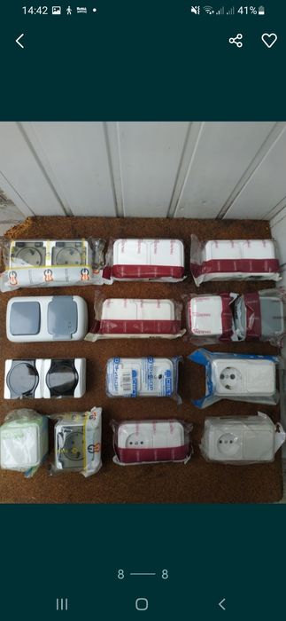 Наружні розетки та вимикачі великий вибір гарна ціна