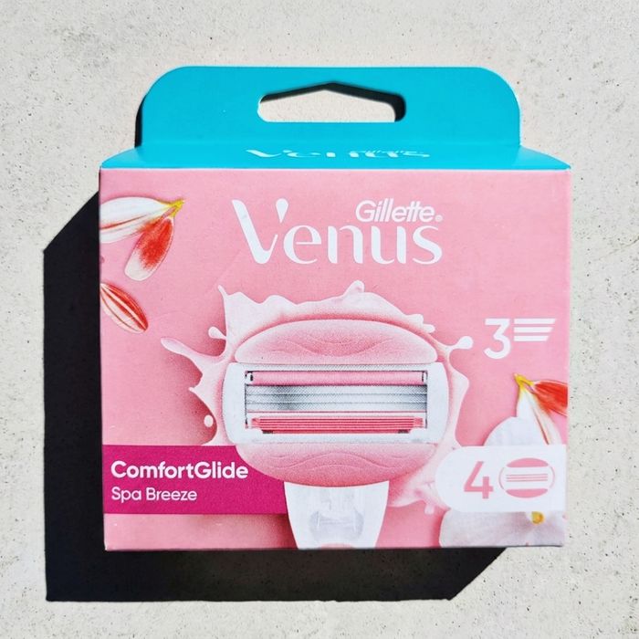 4 шт Змінні картриджі для гоління жіночі (на 3 леза) Gillette Venus ComfortGlide Spa Breeze
