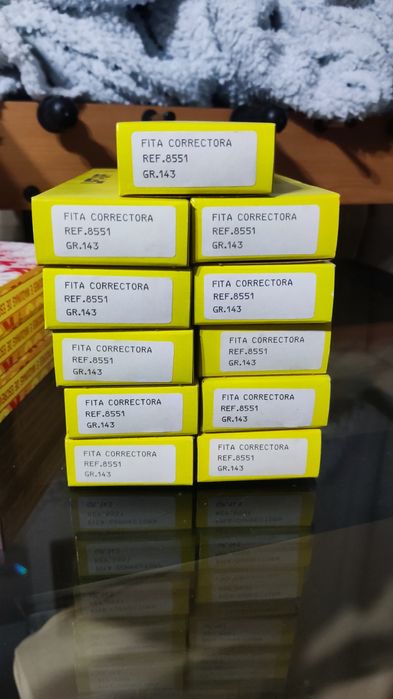 Fitas maquina escrever e corretores