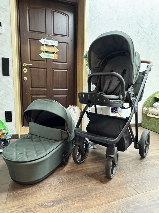 Коляска 2 в 1 Roan Ivi Boho Green хакі та  іграшка на люльку коляски