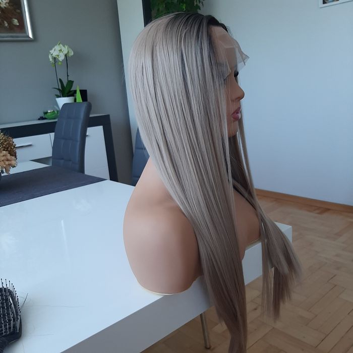 Peruka lace front blond DUSTY 55 cm