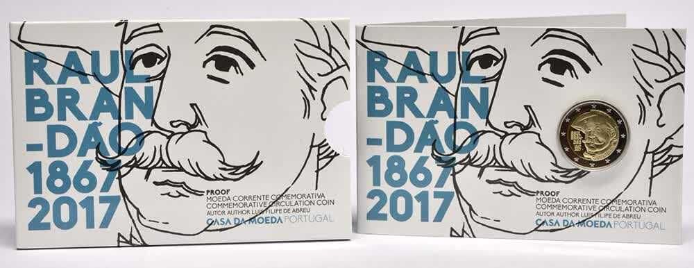 2017 PROOF 2€ – 150 Anos do Nascimento de Raul Brandão