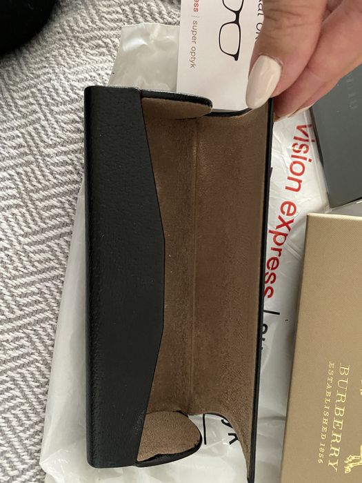 Okulary / oprawki - damskie Burberry jak nowe czarne kratka