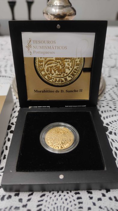 Moeda em ouro Morabitino de D. Sancho II