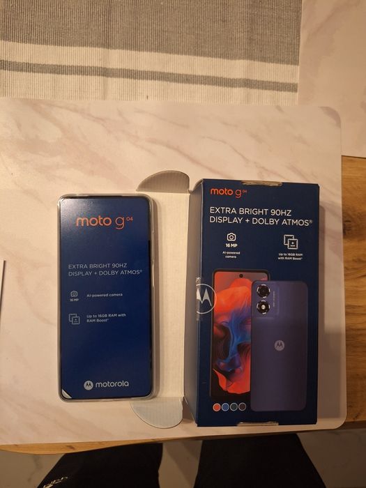 Motorola g 04 nowy 8+128 gb czarny
