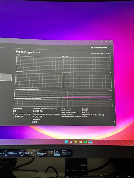 Karta graficzna GTX 1050 Ti 4gb gigabyte gaming OC