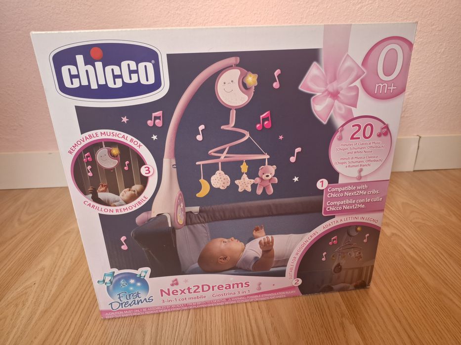 Móbile de berço Chicco Next2Dreams Rosa