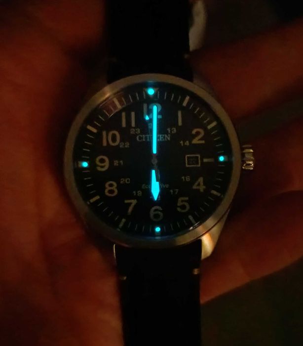 Zegarek męski Citizen Eco-Drive Military pilot, nowy, AW5000-24E