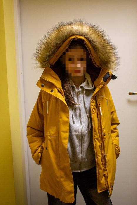 Kurtka zimowa, narciarska, żółta, dla dzieci