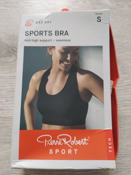 Nowy sportowy stanik biustonosz top bra S Pierre Robert
