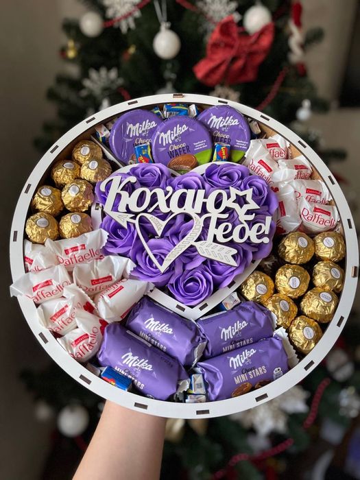 ЛУЧШАЯ ЦЕНА! Подарочный бокс со сладостями / подарок на праздник