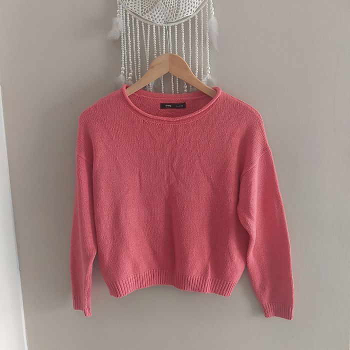 Sweter Sinsay XS 34 S 36 koralowy różowy